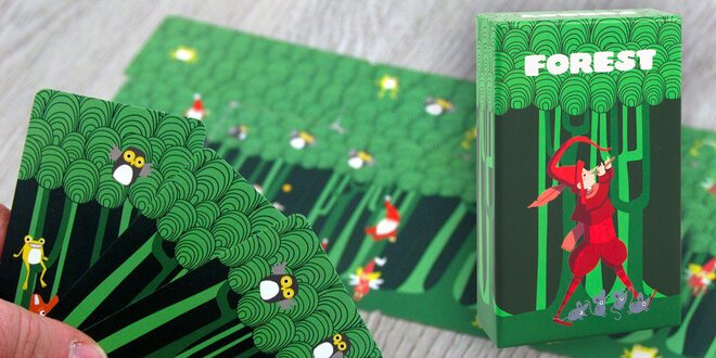 Dětská karetní hra Forest pro 1–4 hráče