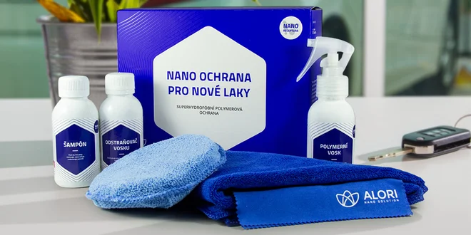 Sada autokosmetiky Alori pro čištění kůže i laku