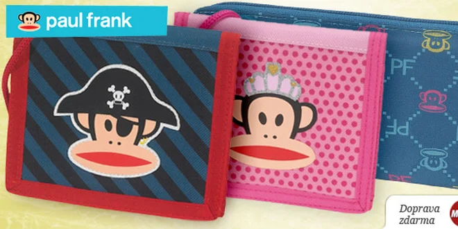 Paul Frank peňaženky pre vašich pirátov a princezné, ale i pre vás