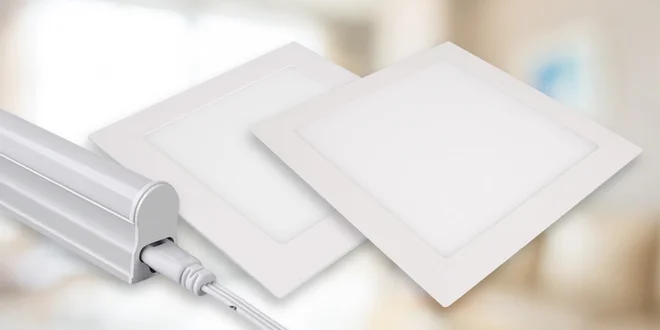 LED světla: čtvercové panely i kuchyňská svítidla