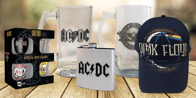 Licenční dárky AC/DC, Pink Floyd a Rolling Stones