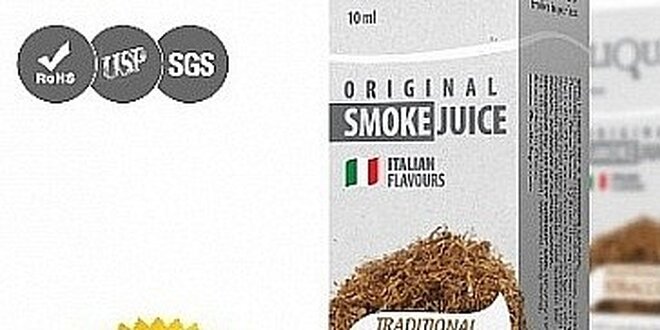 Karton (10x10 ml) e-liquidů - tradiční tabák oblíbené italské značky Liqua