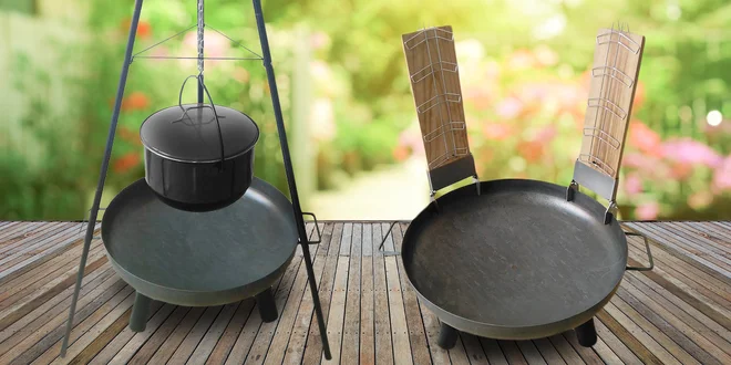 Zahradní trojnožky a grily se závěsným kotlíkem