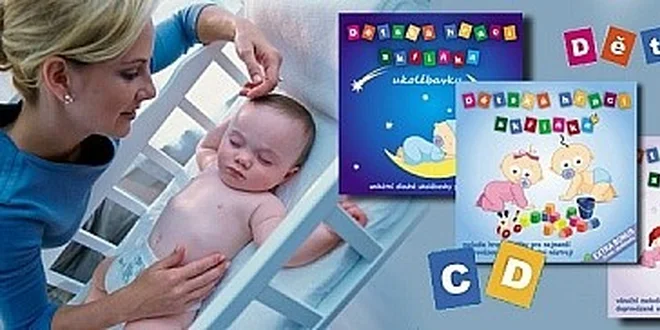 3 CD s hudbou dětská hrací skříňka pro kojence a malé děti - Speciální vánoční akce!