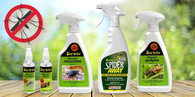 Odpuzovače komárů, ovádů, much, vos i pavouků