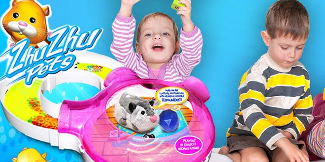 Parádní plyšový křeček s domečkem od Zhu Zhu Pets
