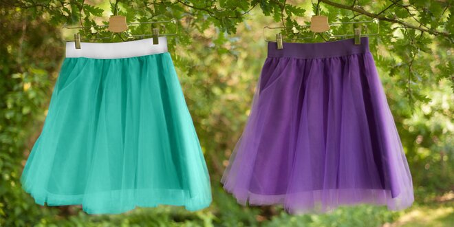 Ručně vyráběné tylové tutu sukně: 4 různé barvy