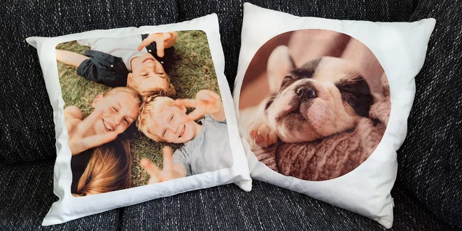 Polštáře s fotopotiskem podle vlastního návrhu