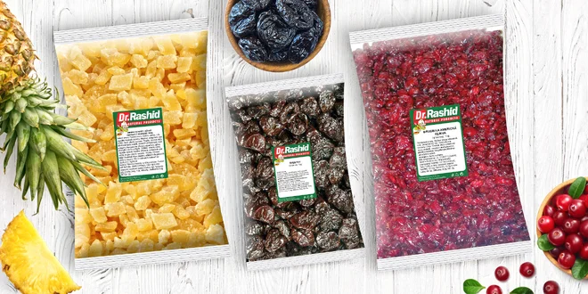 Balíčky sušeného ovocia: 7 rôznych druhov