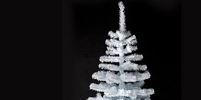 Bílý vánoční stromeček smrček 150 cm - poštovné zdarma