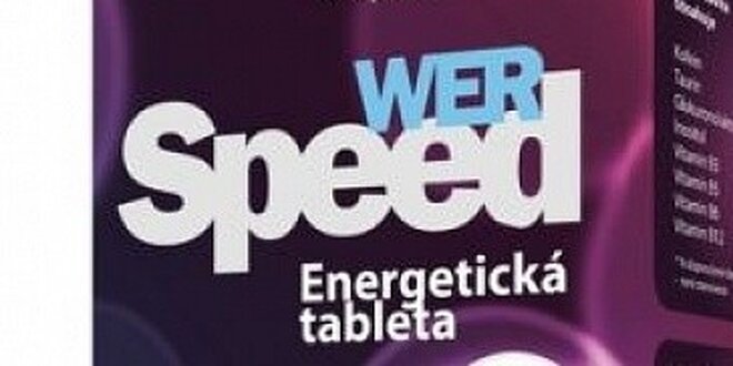 100 energetických tablet Werspeed pro lepší den.