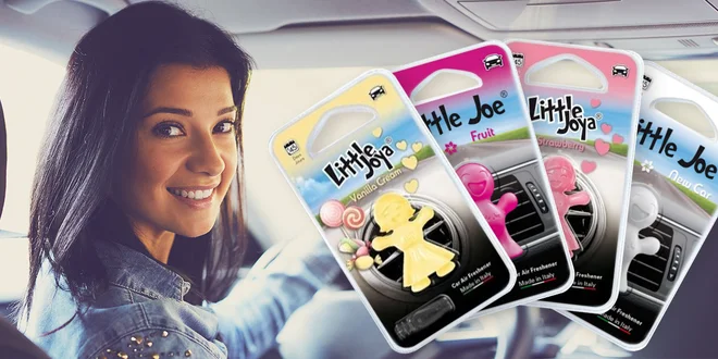 Stylové 3D vůně do auta Little Joe a Little Joya