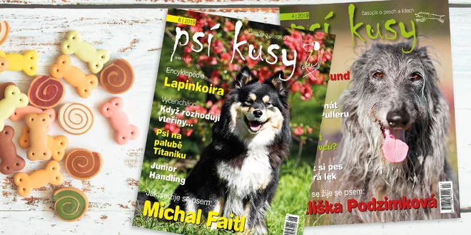 Roční předplatné časopisu Psí kusy s bonusem