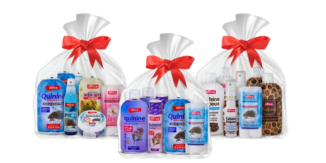 Balíčky kvalitnej vlasovej kozmetiky Milva