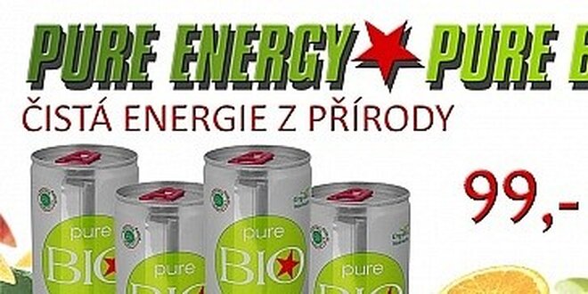 První BIO Energetický nápoj na českém trhu - 4 ks