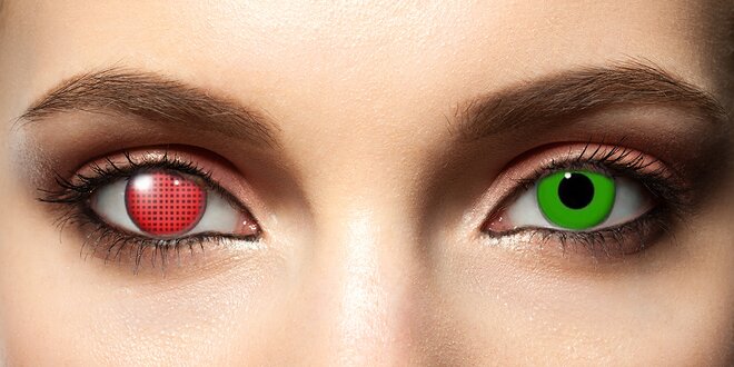 Nedioptrické kontaktní čočky v 8 barvách