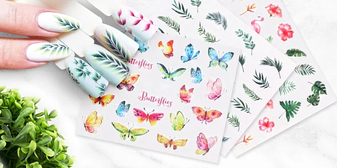Veselé vodolepky na přírodní i gelové nehty