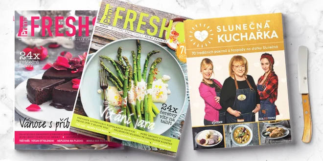 Předplatné časopisu Prima FRESH i nůž či zástěra