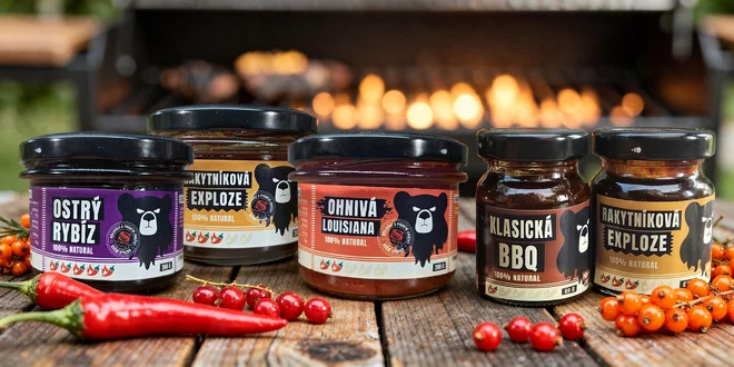 České omáčky i v dárkové sadě: BBQ, pikantní i rakytník
