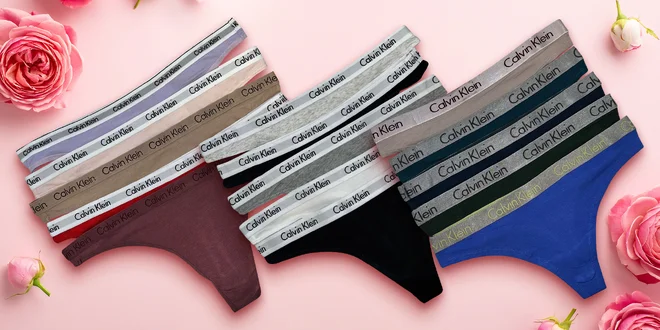 Balíčky 5 kalhotek značky Calvin Klein: L a XL
