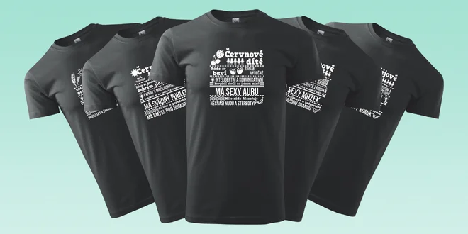 Pánská trika s vtipným textem dle data narození
