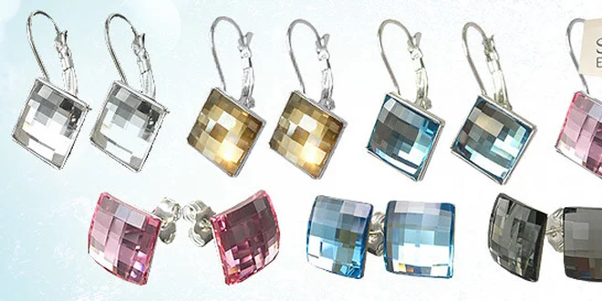 Elegantné náušnice Swarovski CHESS