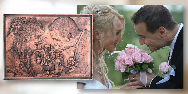 Vaše fotografie v 3D kovovém provedení