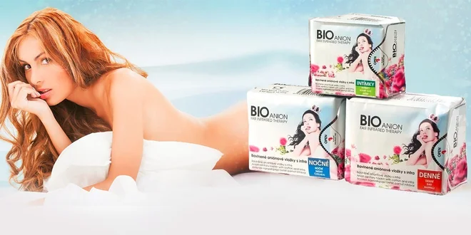 Antibakteriálne BIOanion® intímne vložky
