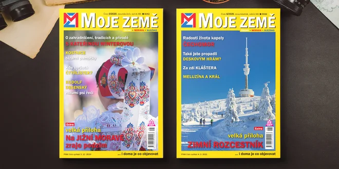 Roční předplatné časopisu Moje země s bonusem