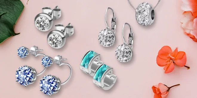 Šperky z chirurgické oceli s krystaly Swarovski