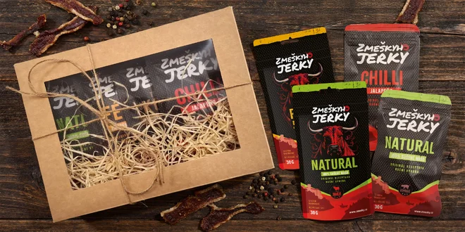 Voucher do českého e-shopu s jerky, 200–⁠⁠⁠⁠⁠⁠1500 Kč