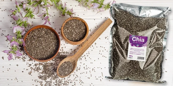 Chia semienka Allnature - celý kilogram obľúbenej superpotraviny