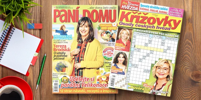 Až roční balíček časopisů: Paní domu + Křížovky
