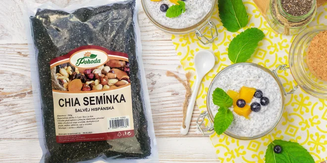500 nebo 1000 g zdraví prospěšných chia semínek
