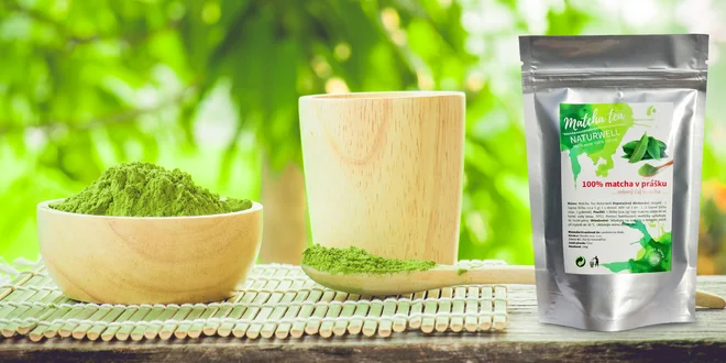 Zelený čaj v prášku Matcha tea od Naturwell