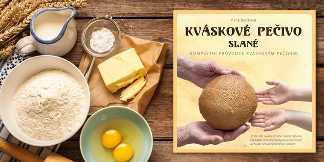 Kniha Kváskové pečivo slané s autogramom spisovateľky