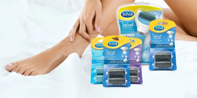 Pilníky Scholl Velvet Smooth aj náhradné hlavice