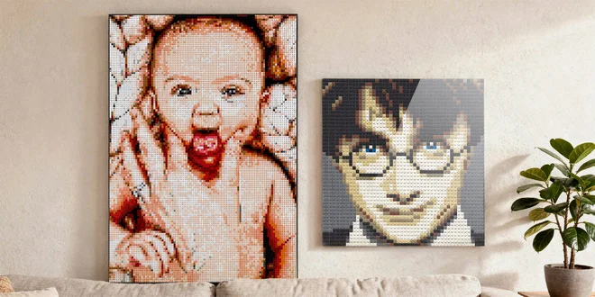 Photobrick: stavebnice z vlastní fotky s tisíci kostiček