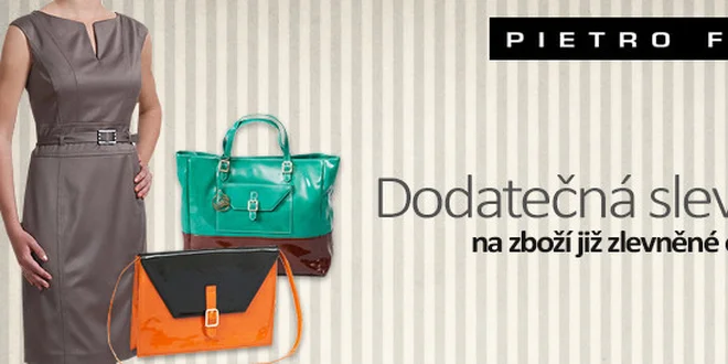 Slevy až 90 % + extra sleva 10 % z nákupu v PIETRO FILIPI