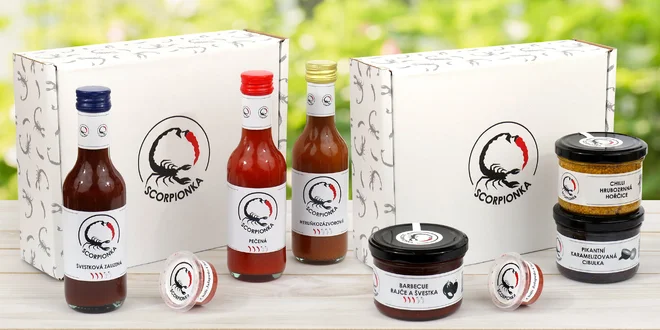 Dárkové balení pikantních omáček: chilli 3x jinak