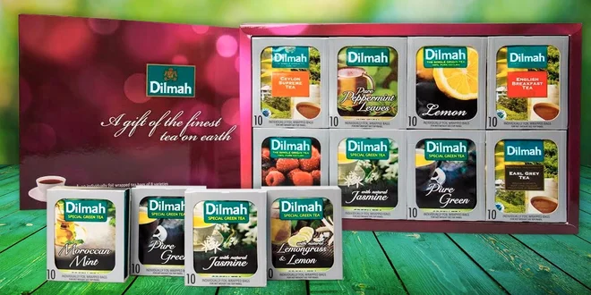 Čaje Dilmah v dárkové kazetě