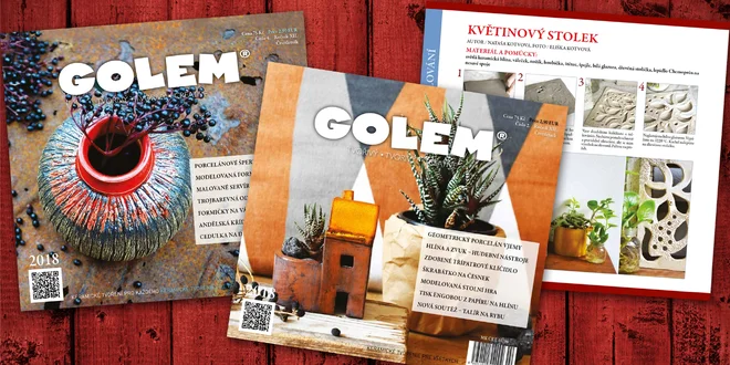 Roční předplatné kreativního čtvrtletníku Golem