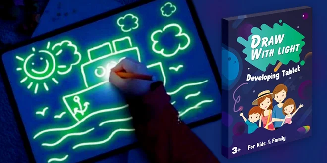 Světelné omalovánky vhodné pro děti od 3 let
