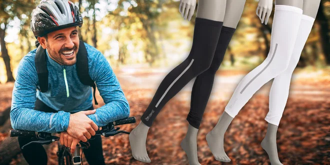 Kompresné chladivé rukávy a nohavice pre cyklistov