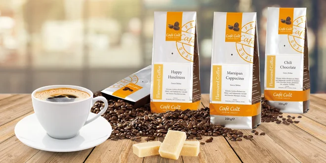 Ochucená zrnková káva Café Cult: 9 příchutí