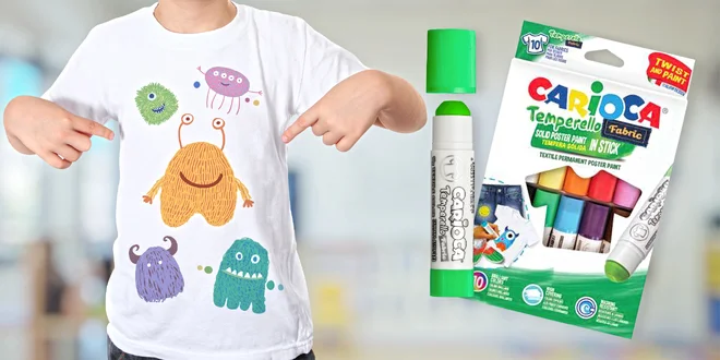 Sada malování na tričko se zažehlovacími barvami