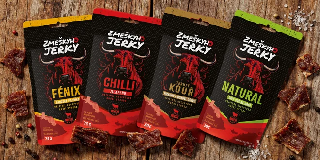 Balíčky českého hovězího jerky i v dárkovém balení