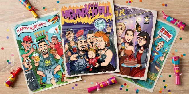 Originální komiksová přání nejen k narozeninám