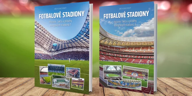 Fotbalové stadiony: dva díly unikátní knihy