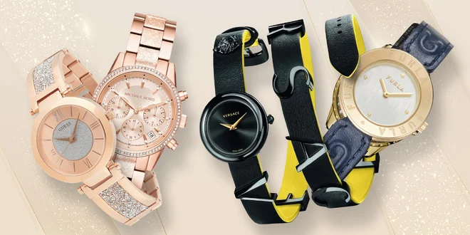 Luxusní značkové hodinky: Guess, Versace i DKNY